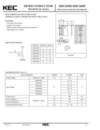Datasheet KRC244M manufacturer KEC
